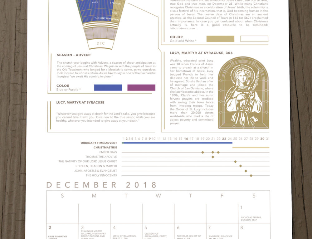 2019 ACNA Liturgical Calendar Modern Liturgic